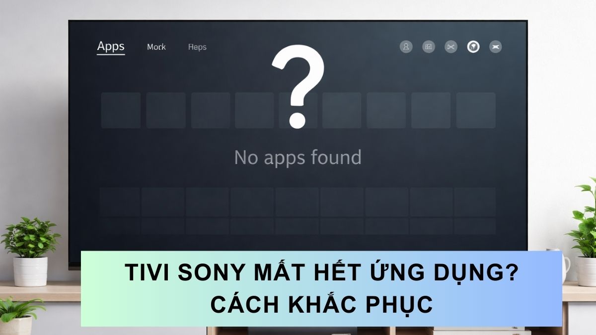 Tại sao tivi Sony mất hết ứng dụng? Gợi ý cách khắc phục